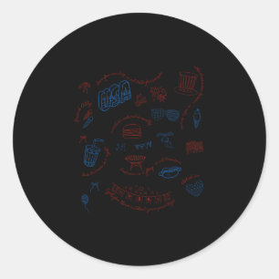 Liberal 4th Of July Subtle Message Resist Trump Pa Classic Round Sticker
