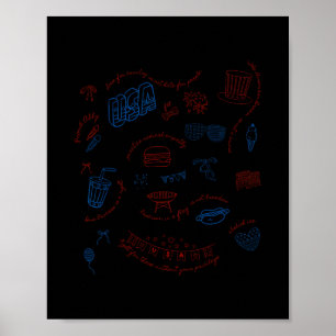 Liberal 4th Of July Subtle Message Resist Trump Pa Poster