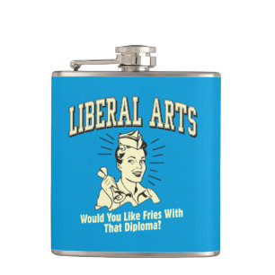 Liberal Arts: Like Fries With Diploma Hip Flask