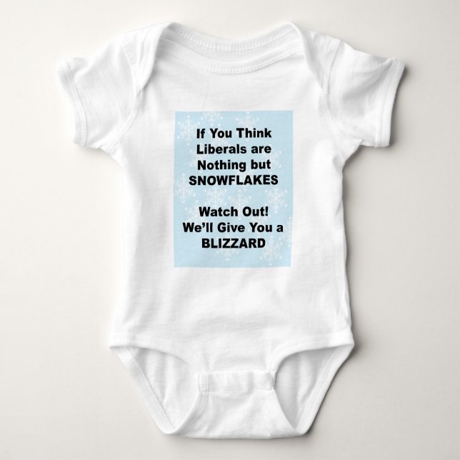 Liberal Blizzard Baby Bodysuit (Front)