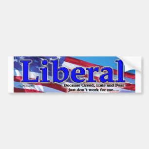 LIberal Bumper Sticker