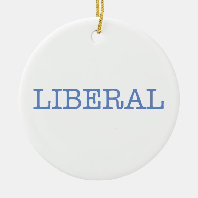 Liberal Ceramic Tree Decoration (Front)