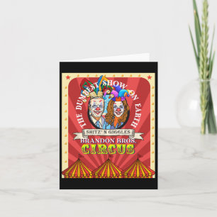 Liberal Democrat Circus Dumbest Harris Squad Fun T Card