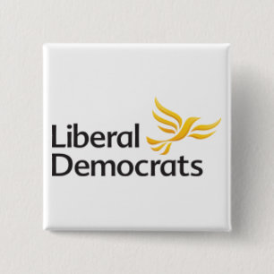 Liberal Democrats 15 Cm Square Badge