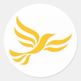 Liberal Democrats Logo Classic Round Sticker