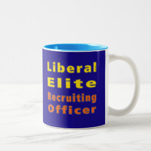 Liberal Elite Recruiting Officer (Metropolitan) Two-Tone Coffee Mug