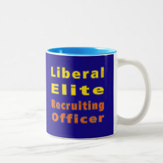 Liberal Elite Recruiting Officer (Metropolitan) Two-Tone Coffee Mug