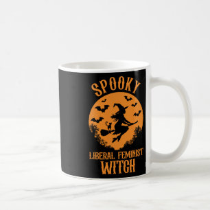 Liberal Feminist Witch Feminist Vintage Halloween Coffee Mug