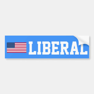 Liberal Flag Bumper Sticker
