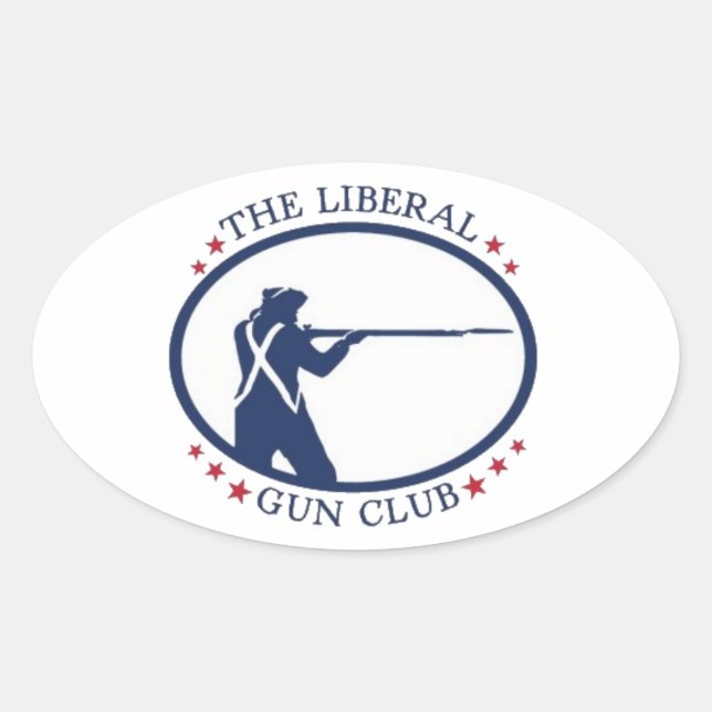 Liberal Gun Club Oval Sticker sheet (Front)