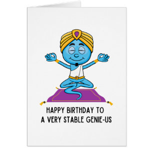 Liberal Humour Birthday Card Very Stable Genius