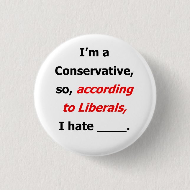 Liberal Lies Name Badge (Front)