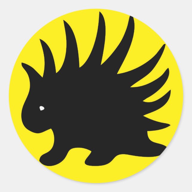 Liberal Porcupine Sheet - M1 Classic Round Sticker (Front)