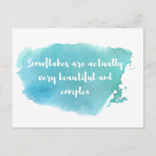 Liberal Snowflake Postcard