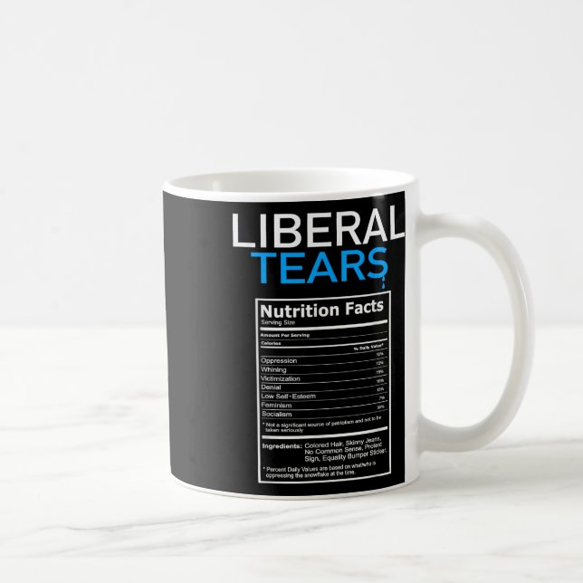 Liberal Tears Anti Liberal Pro Trump Republican Coffee Mug (Right)