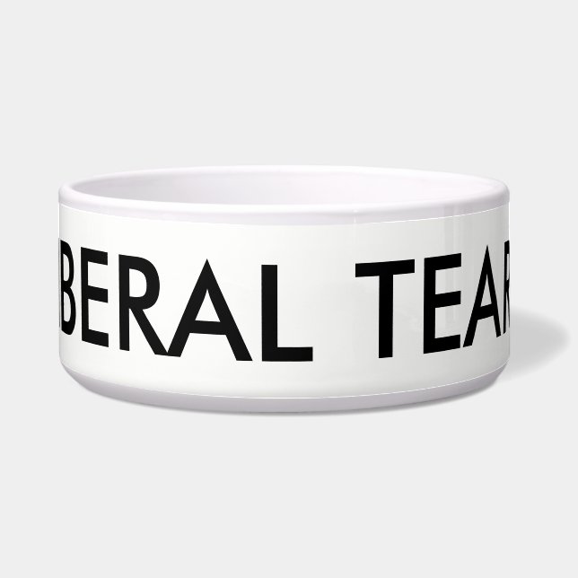 Liberal Tears Dog Bowl (Front)