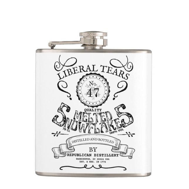 Liberal Tears No. 47 Flask (Front)