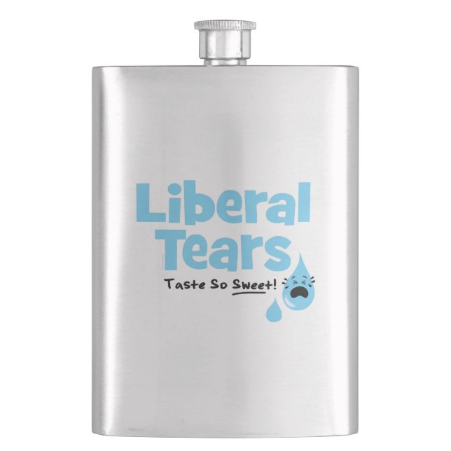 Liberal Tears Taste So Sweet Hip Flask (Front)
