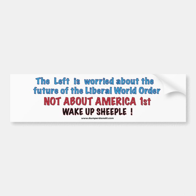 Liberal World Order Bumper Sticker (Front)