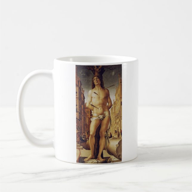 Liberale da Verona: Saint Sebastian Fine Art Coffee Mug (Left)