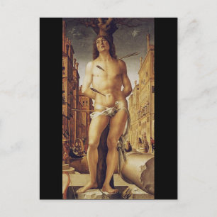 Liberale da Verona: Saint Sebastian Fine Art Postcard