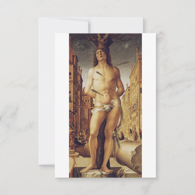 Liberale da Verona: Saint Sebastian Fine Art Thank You Card (Front)