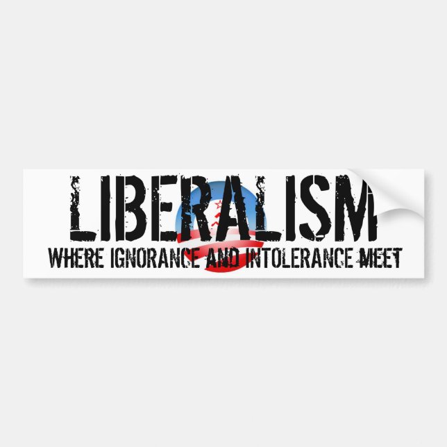 Liberalism Bumper Sticker (Front)
