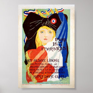 Liberated Alsace - French Poster