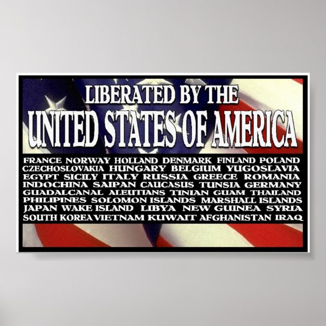 "Liberated By America" Poster (Front)
