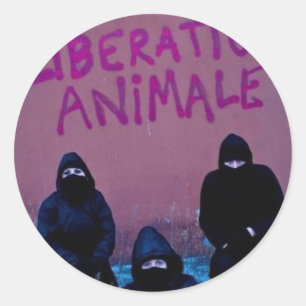 Liberation Animale Classic Round Sticker