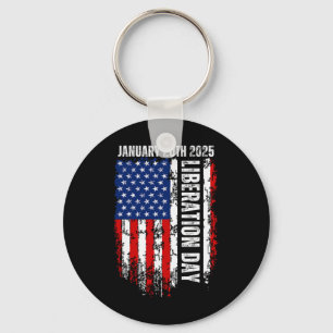 Liberation Day God Saved Trump So He Could Save Am Key Ring