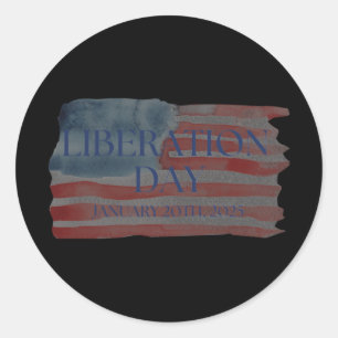 Liberation Day Trump 2025 2 Classic Round Sticker