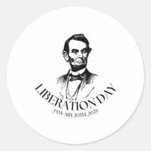 Liberation Day Trump 2025 3 Classic Round Sticker