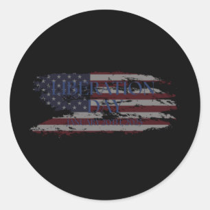 Liberation Day Trump 2025 6 Classic Round Sticker