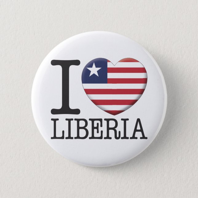 Liberia 6 Cm Round Badge (Front)