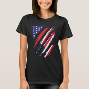 Liberia American Grown Flag USA Patriot Heritage M T-Shirt