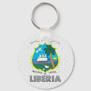 Liberia Coat of Arms Key Ring