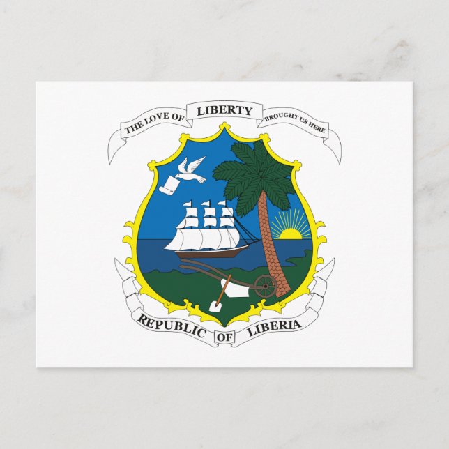 Liberia Coat of Arms Postcard (Front)
