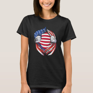 Liberia Flag American Proud of My Liberian Heritag T-Shirt
