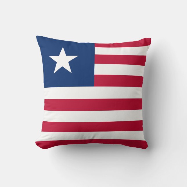 Liberia Flag Cushion (Front)