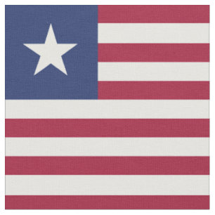 Liberia flag fabric