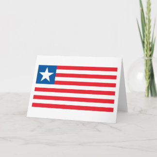Liberia Flag Greeting Card