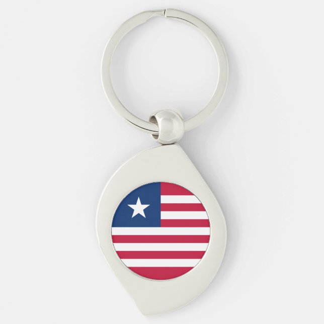 Liberia Flag Key Ring (Front)