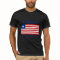 Liberia Flag + Map + Text T-Shirt