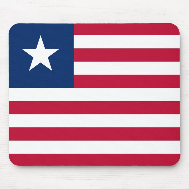 Liberia Flag Mouse Mat (Front)