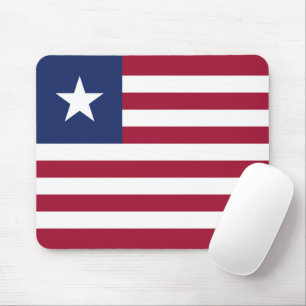Liberia flag mouse mat