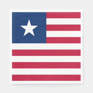 Liberia Flag Napkin