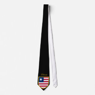 Liberia Flag Neck Tie