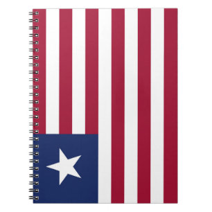 Liberia flag notebook