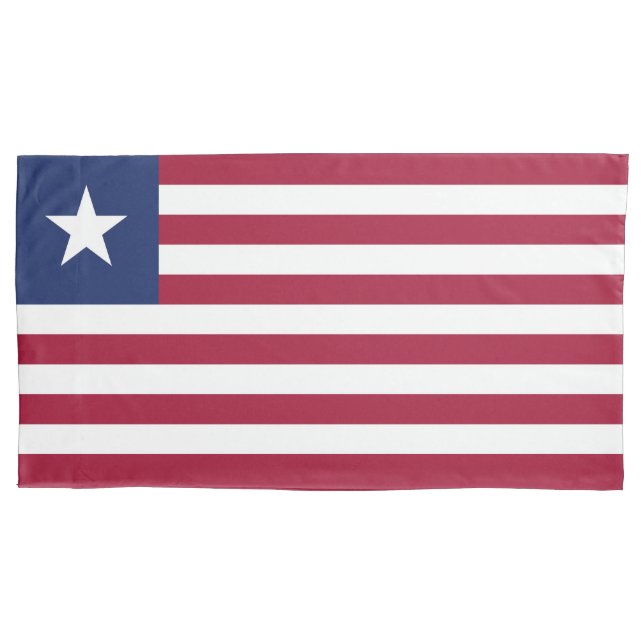 Liberia flag pillowcase (Front)